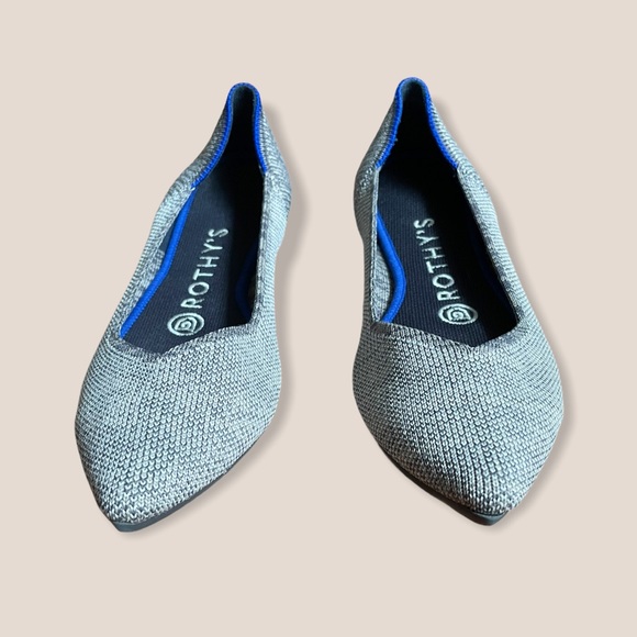 Rothy’s Retired The Point Taupe Heather Grey 6 - Picture 2 of 7